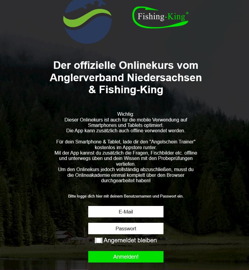 Anmeldung Fishing King Niedersachsen
